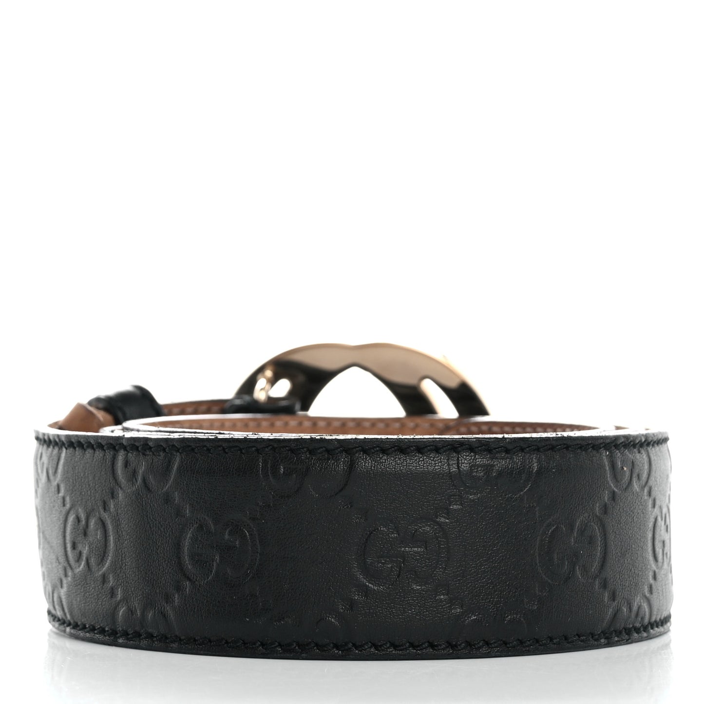 Guccissima Signature Interlocking G 40mm Belt 90 36 Black