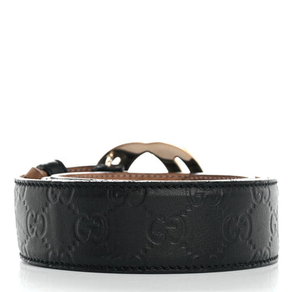 Gucci Guccissima Signature Interlocking G 40mm Belt 90 36 Black 2 of 7