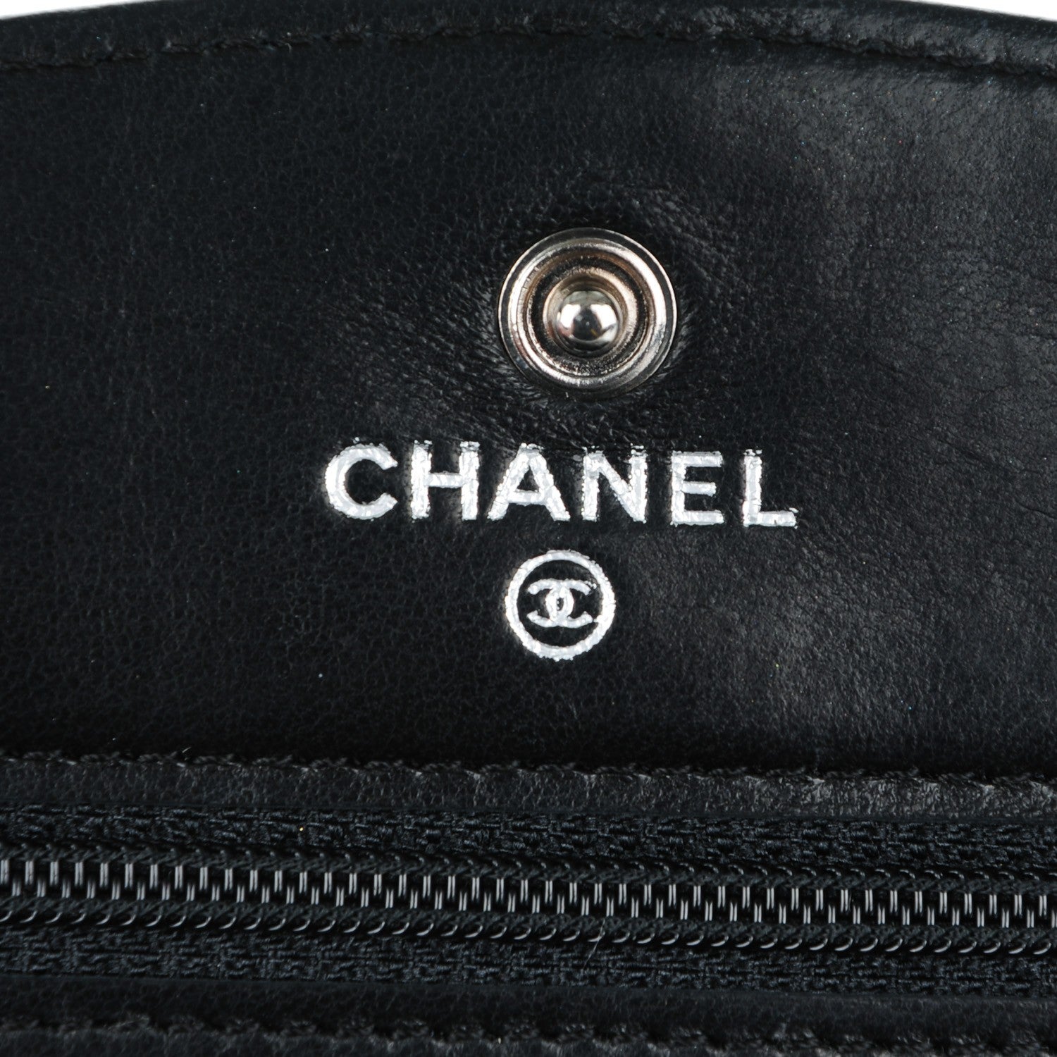 Chanel Caviar Timeless CC Wallet On Chain WOC Black 6 of 8