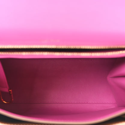 Delvaux Box Calfskin MM Brillant Satchel Deep Purple Pink 5 of 9