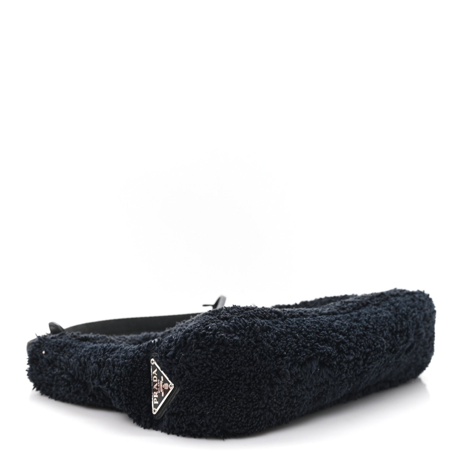 Prada Terry Cloth Mini Re-Edition 2000 Bag Black White 4 of 9