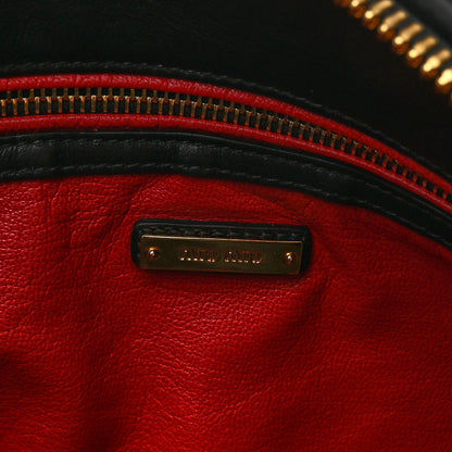 Miu Miu Soft Calf Cloud Hobo Black 6 of 9