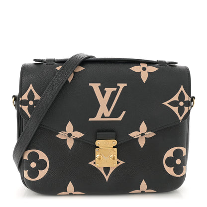 Louis Vuitton Empreinte Monogram Giant Pochette Metis Black Beige 1 of 15