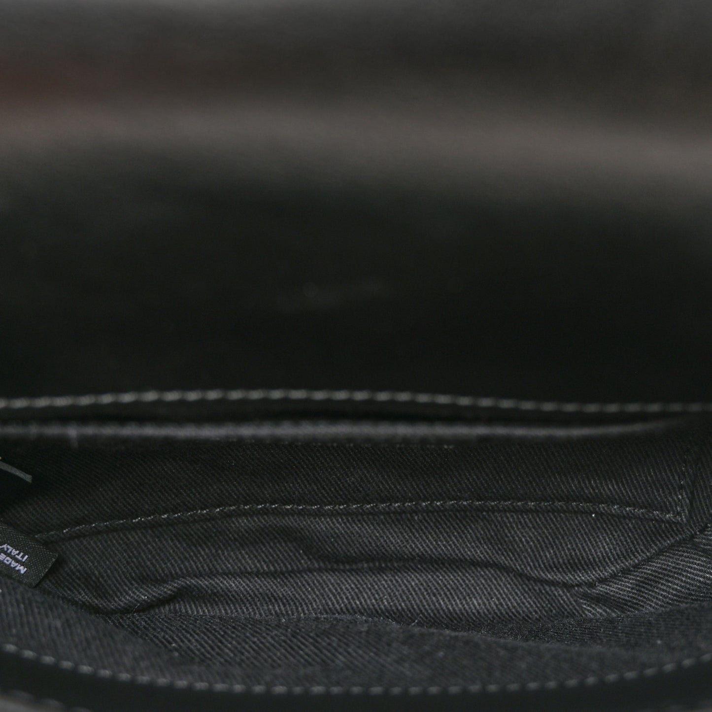 Calfskin Quilted CC Uniform Flap Belt Bag Black