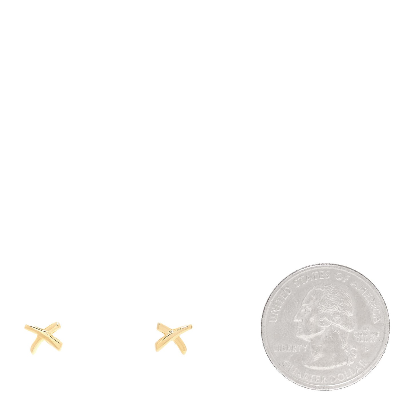 18K Yellow Gold Mini Paloma's Graffiti X Earrings