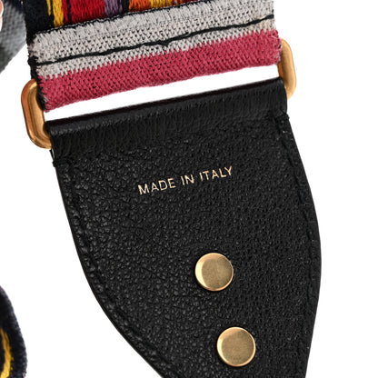 Christian Dior Canvas Embroidered Studded Rainbow Shoulder Strap 4 of 7