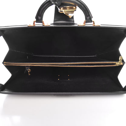 Louis Vuitton Epi Serviette Fermoir Briefcase Black 5 of 23
