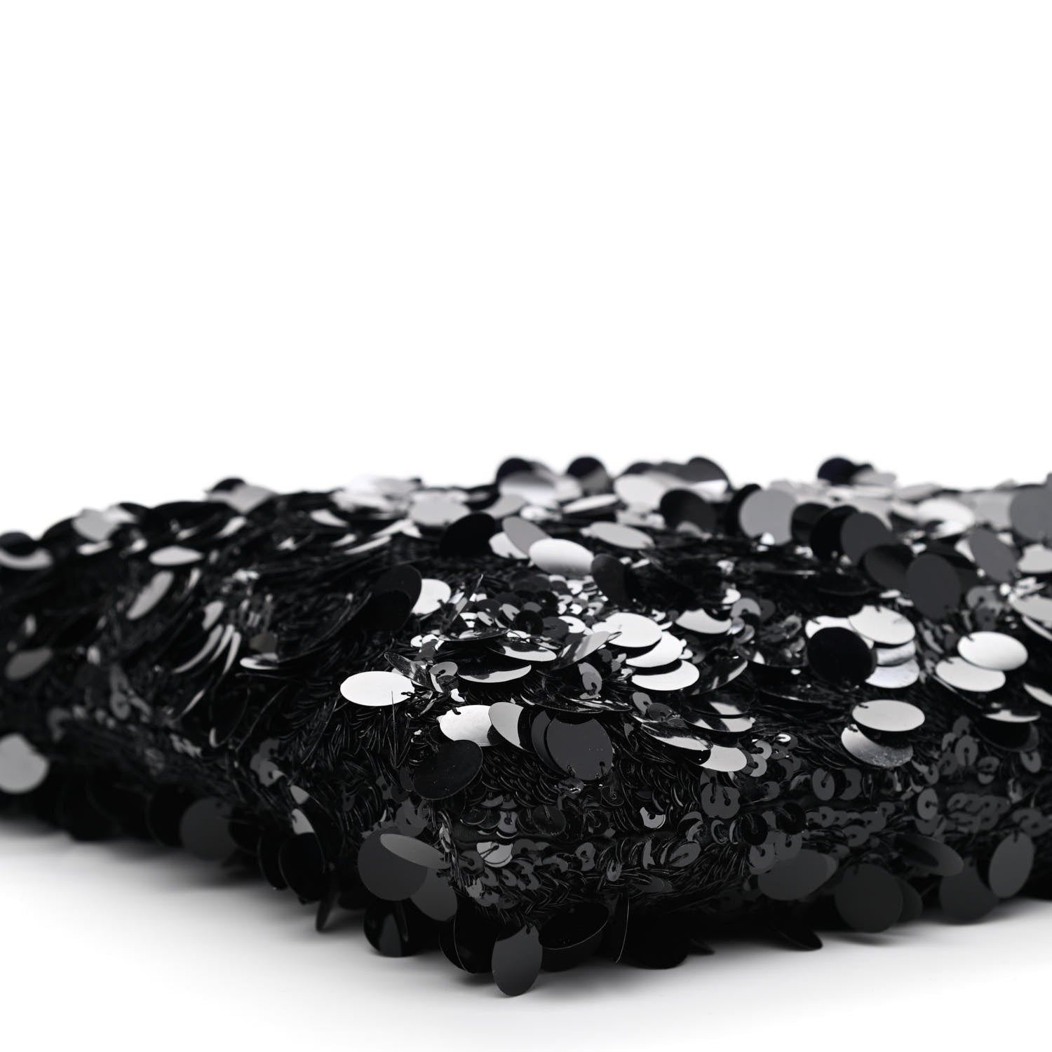 Chanel Sequin Shopping Tote Black 9 of 12