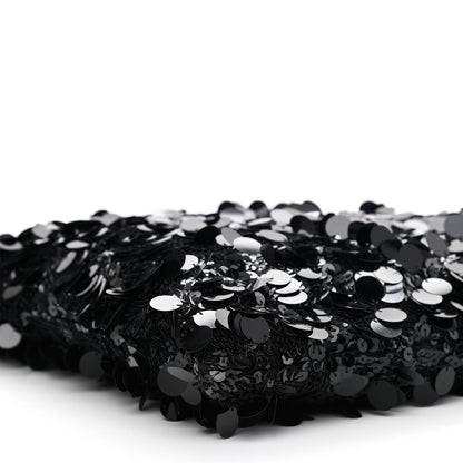 Chanel Sequin Shopping Tote Black 9 of 12