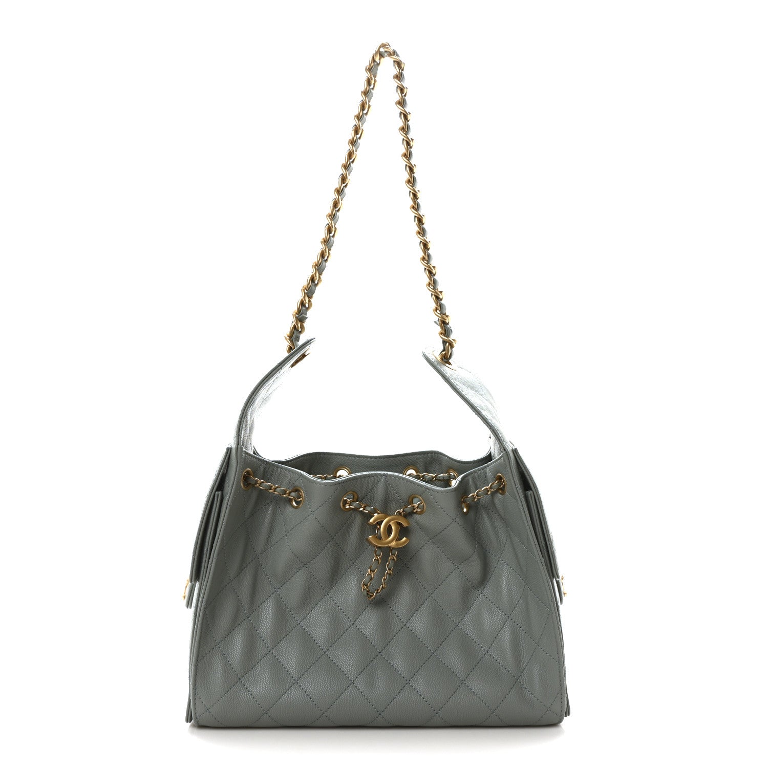 Chanel Caviar Quilted Small Chanel 25 Handbag Light Green 1 of 11