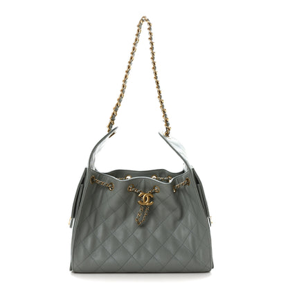 Chanel Caviar Quilted Small Chanel 25 Handbag Light Green 1 of 11