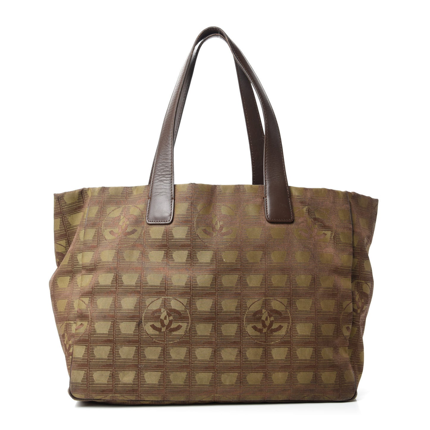 Nylon Medium Travel Tote Khaki