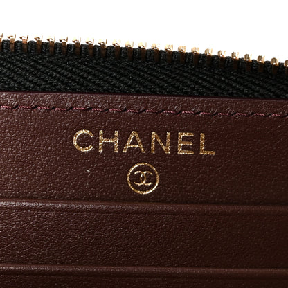 Chanel Caviar Quilted Medium Zip Around Wallet Black 6 of 9