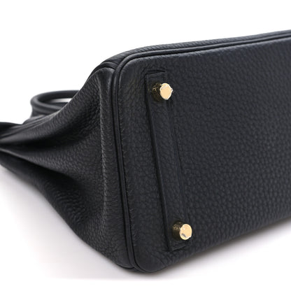 Hermes Togo Birkin 25 Black Black 8 of 10