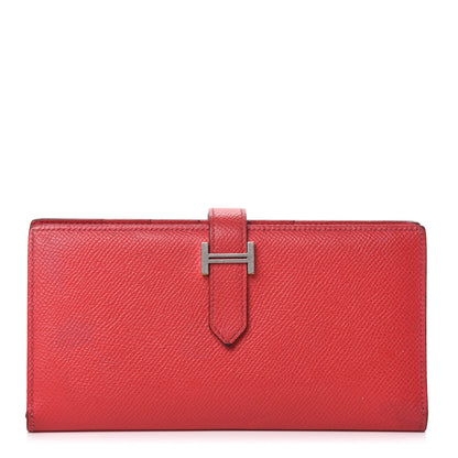 Hermes Epsom Bearn Gusset Wallet Bougainvillea 1 of 10