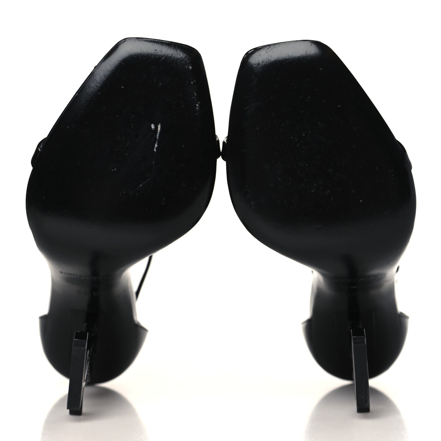 Patent Calfskin Opyum 110 Sandals 35.5 Black