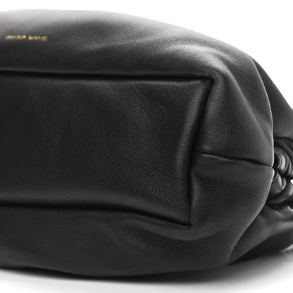 Mansur Gavriel Lambskin Mini Cloud Clutch Black Flamma 9 of 10