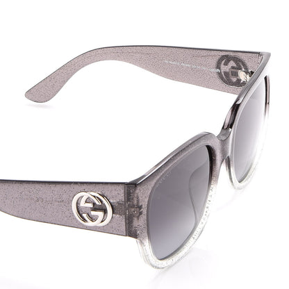 Gucci Glitter Square Optyl Sunglasses 3836/F/S Black Silver 6 of 8