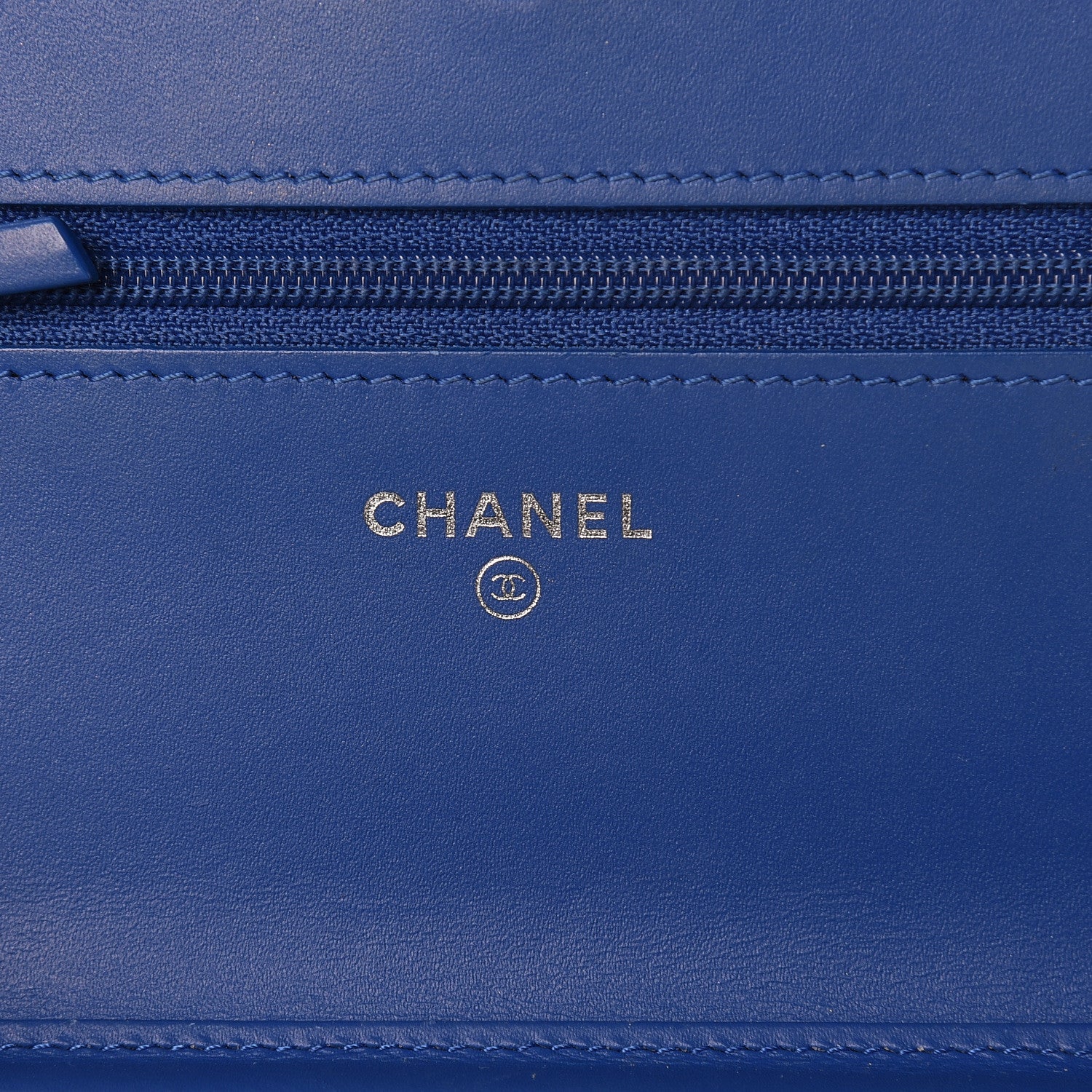 Chanel Patent Calfskin Quilted Boy Wallet On Chain WOC Dark Blue 6 of 12