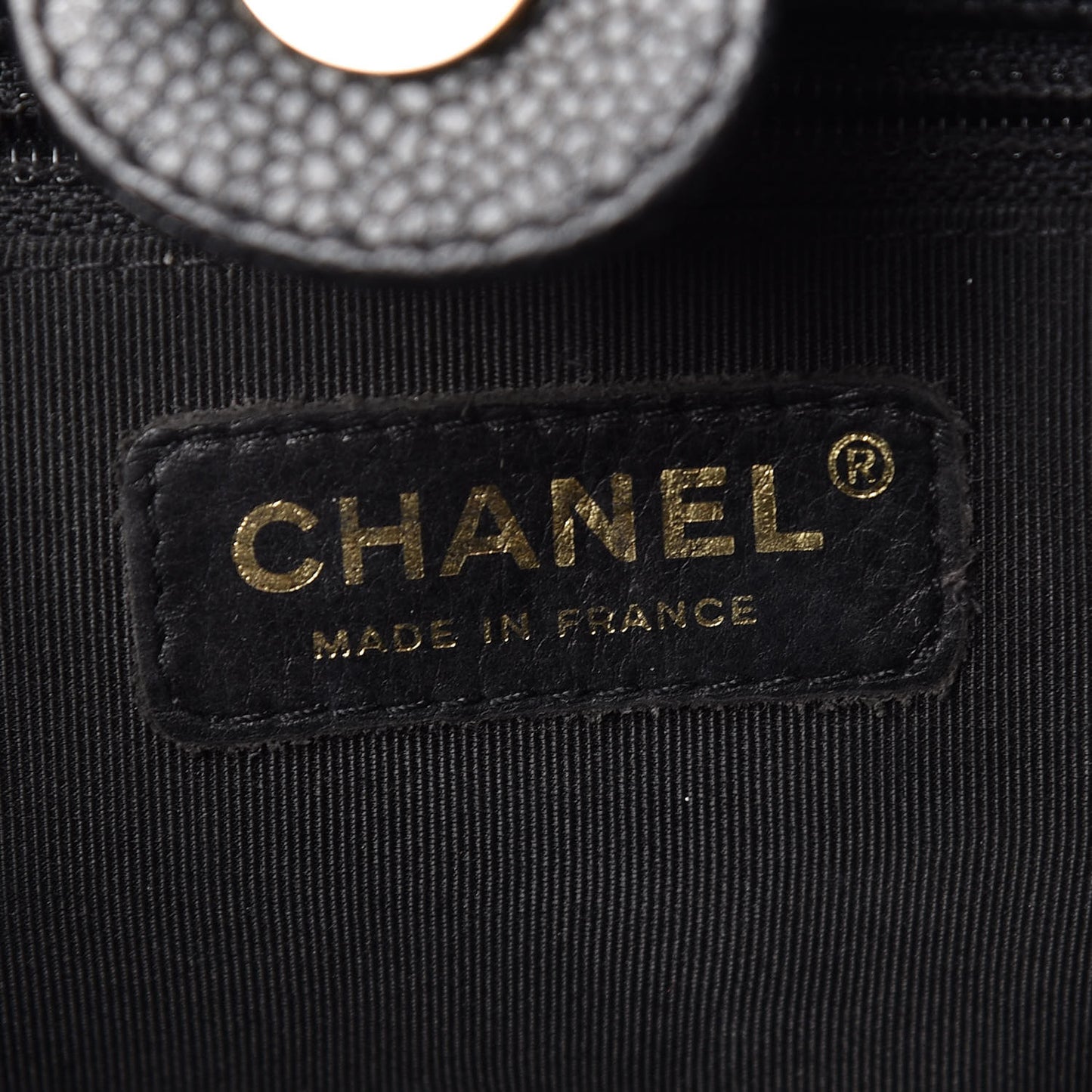 Caviar Quilted Petit Shopping Tote PST Black