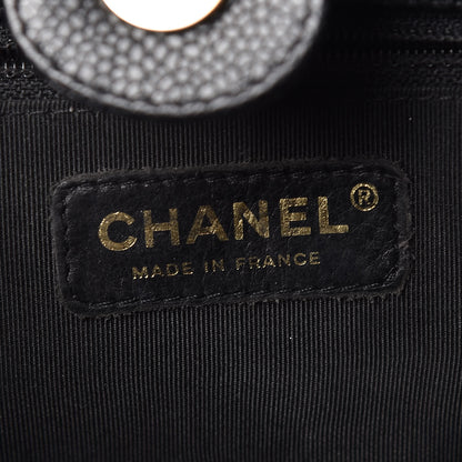Chanel Caviar Quilted Petit Shopping Tote PST Black 6 of 10