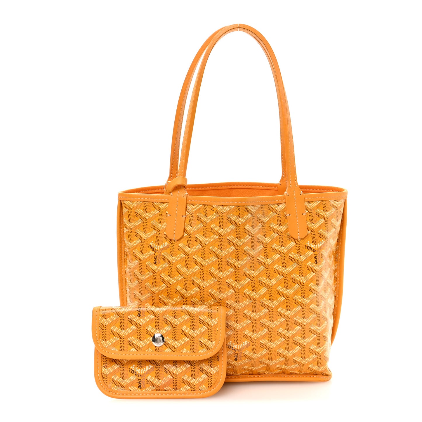 Goyardine Reversible Mini Anjou Yellow
