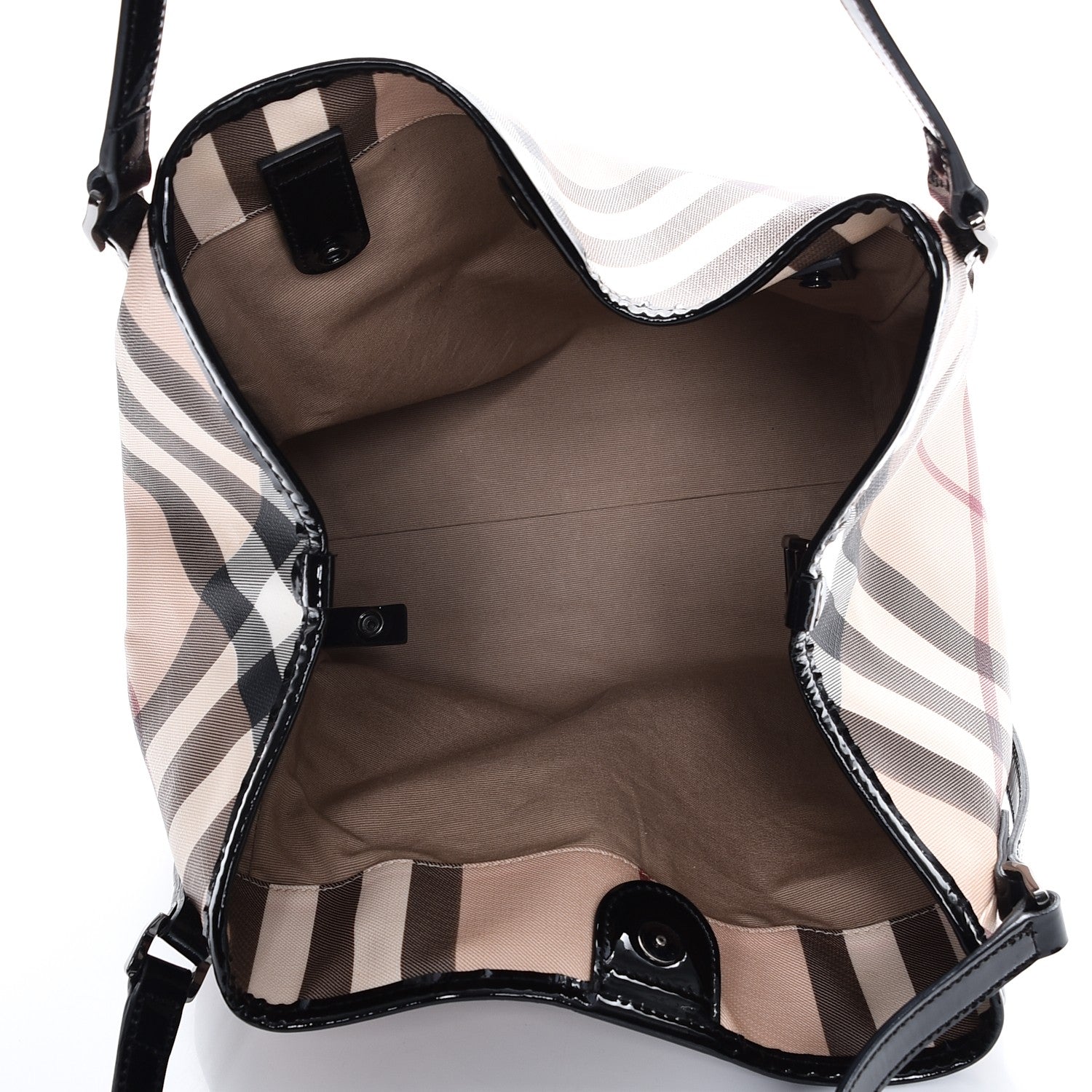 Burberry Nova Check Small Canterbury Tote Black 5 of 10