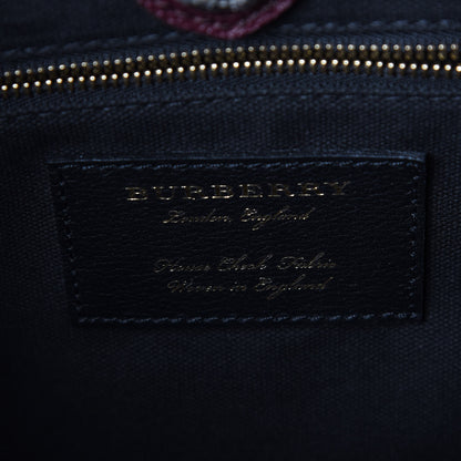 Burberry Calfskin House Check Medium Banner Tote Elderberry 7 of 10