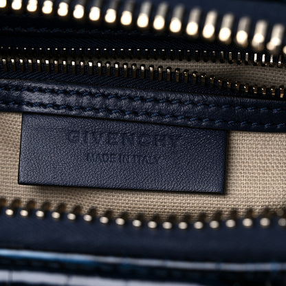 Givenchy Calfskin Crocodile Embossed Mini Antigona Navy 6 of 9