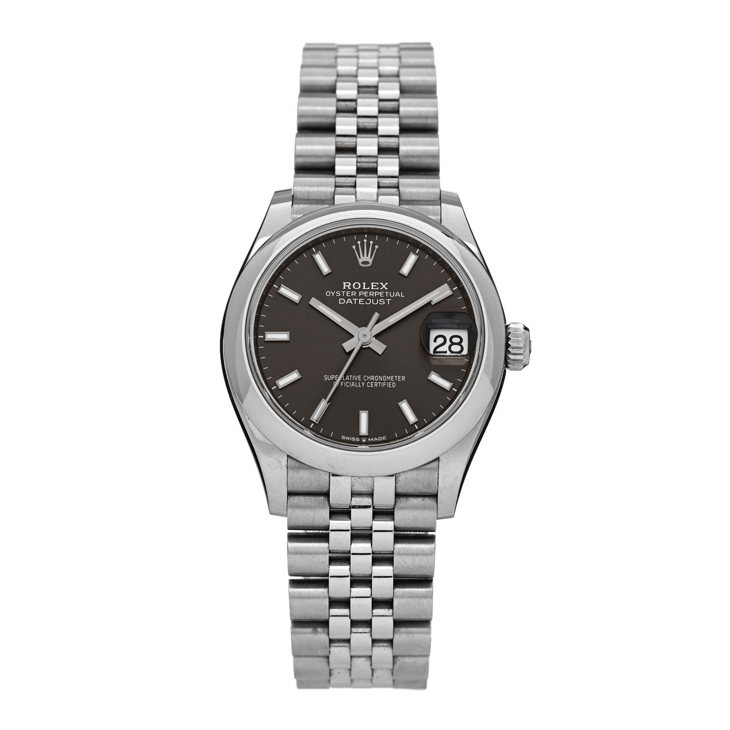 Stainless Steel 31mm Oyster Perpetual Datejust Watch Dark Grey 278240