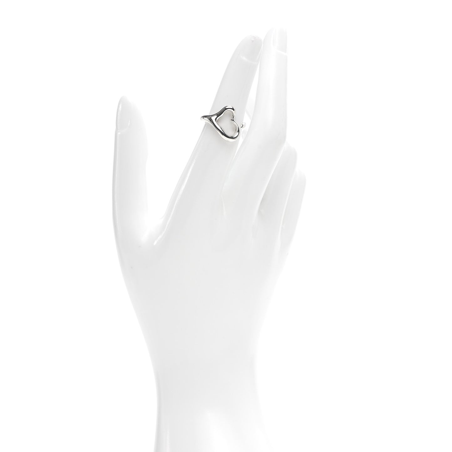 Sterling Silver Elsa Peretti Open Heart Ring 48 4.5