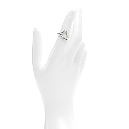 Tiffany Sterling Silver Elsa Peretti Open Heart Ring 48 4.5 2 of 6