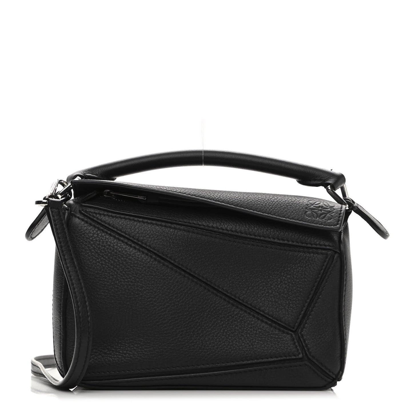 Calfskin Mini Puzzle Bag Black