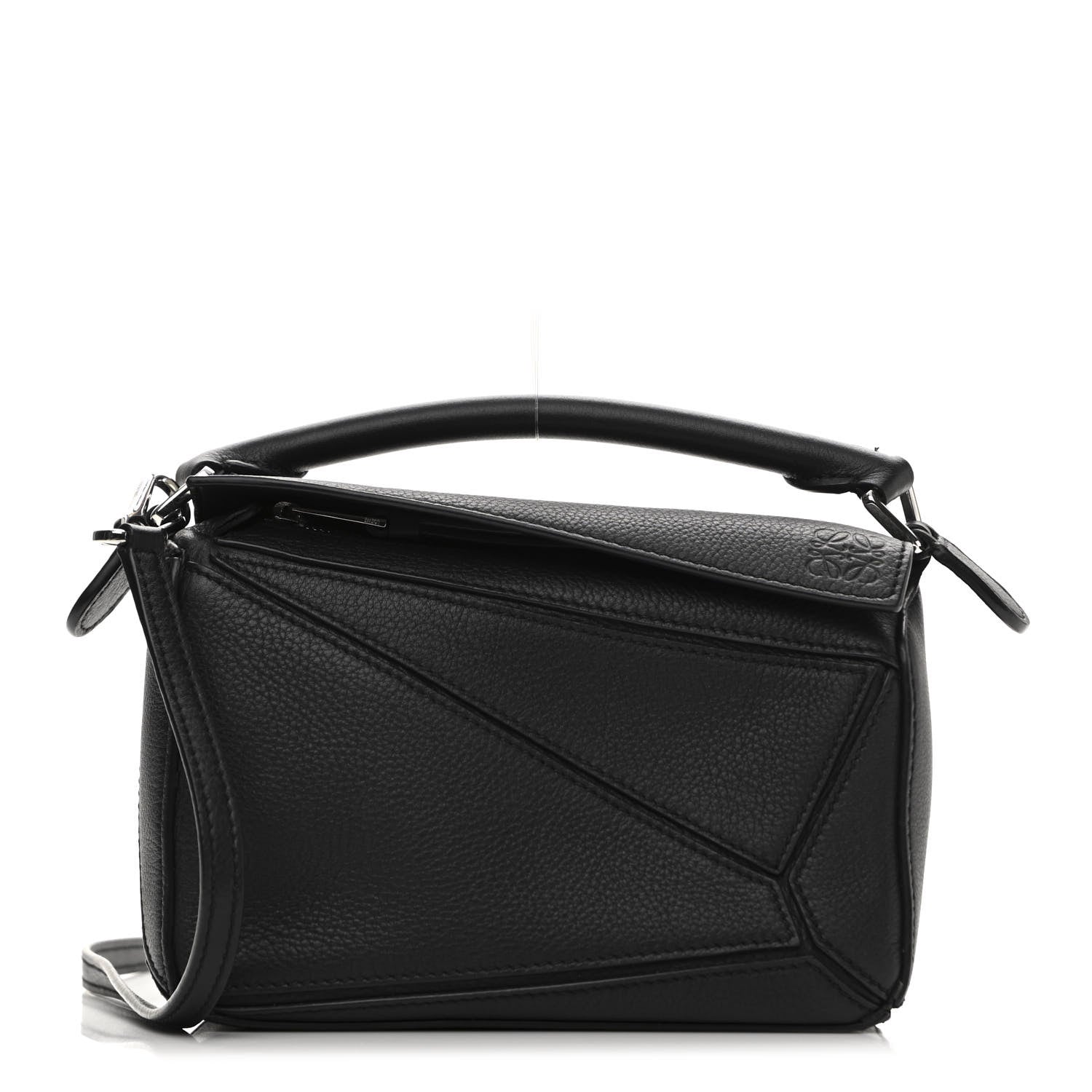 Loewe Calfskin Mini Puzzle Bag Black 1 of 11