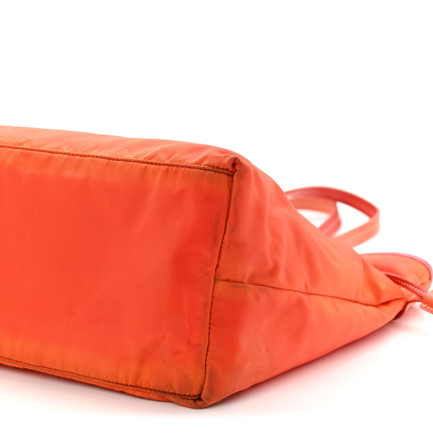Prada Tessuto Nylon Saffiano Tote Papaya Ibisco 11 of 13