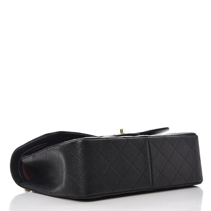Chanel Caviar Quilted Jumbo Double Flap Black 5 of 9