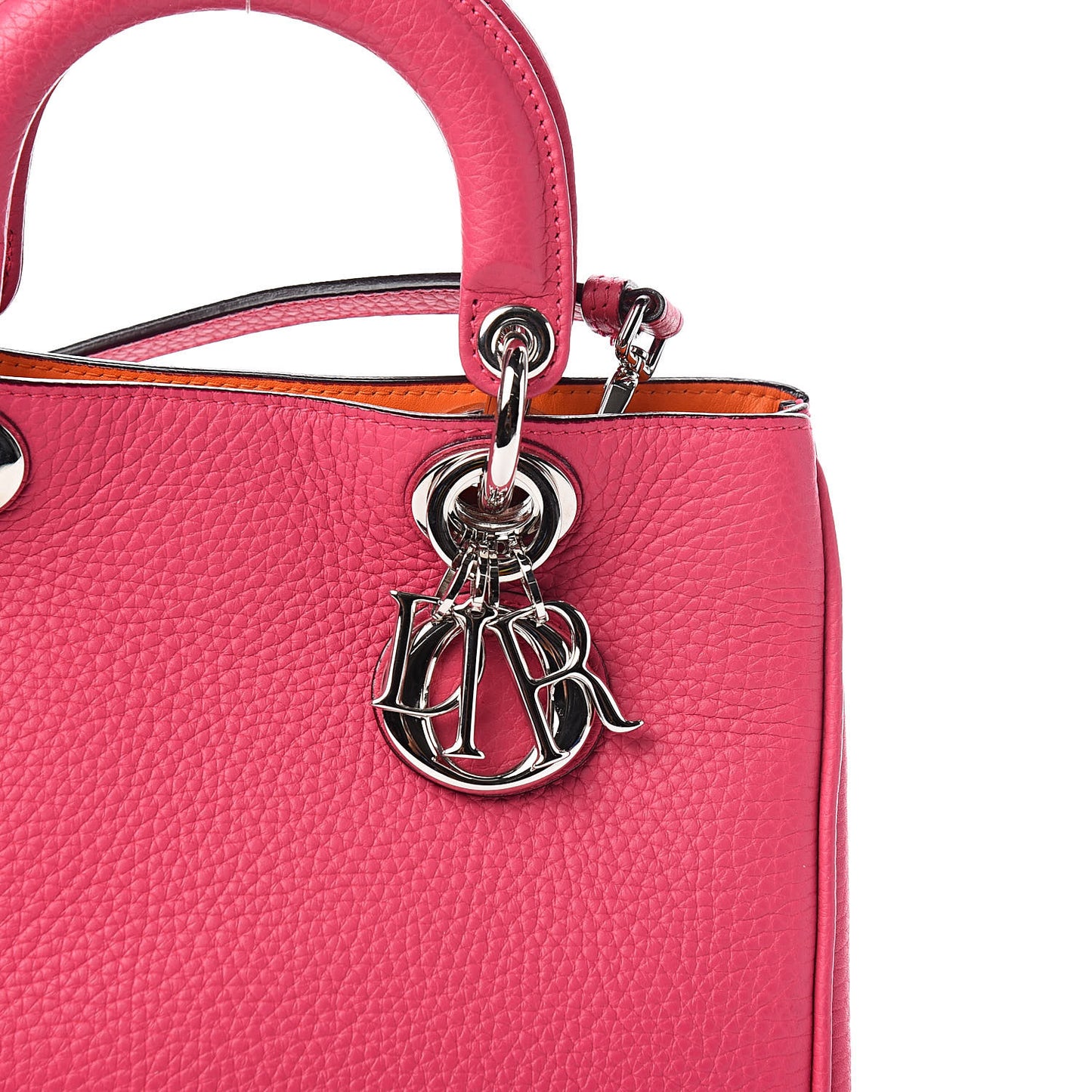 Bullcalf Small Diorissimo Tote Pink Red