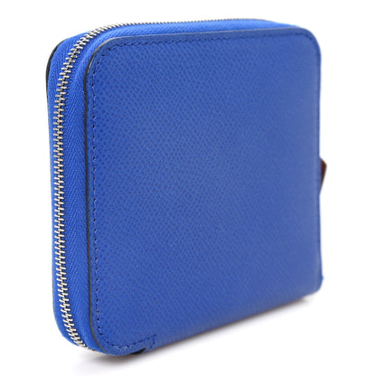 Hermes Epsom Silk'In Compact Wallet Bleu Electrique 3 of 7