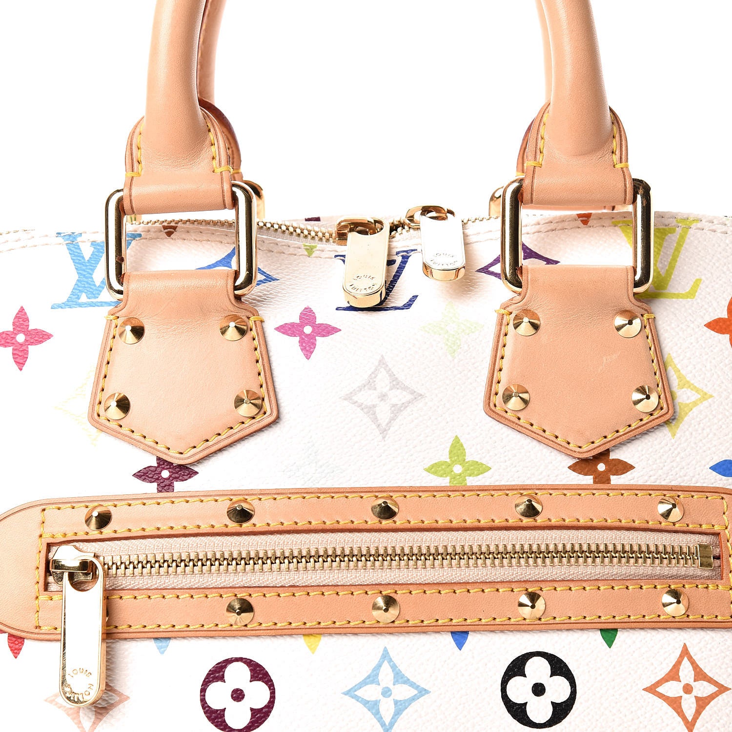 Louis Vuitton Monogram Multicolor Alma White 8 of 16