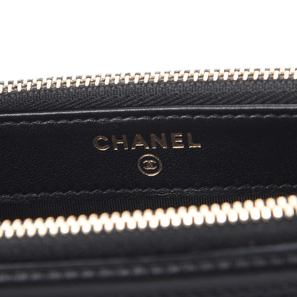 Chanel Caviar Quilted CC Filigree Clutch With Chain Black 7 of 10