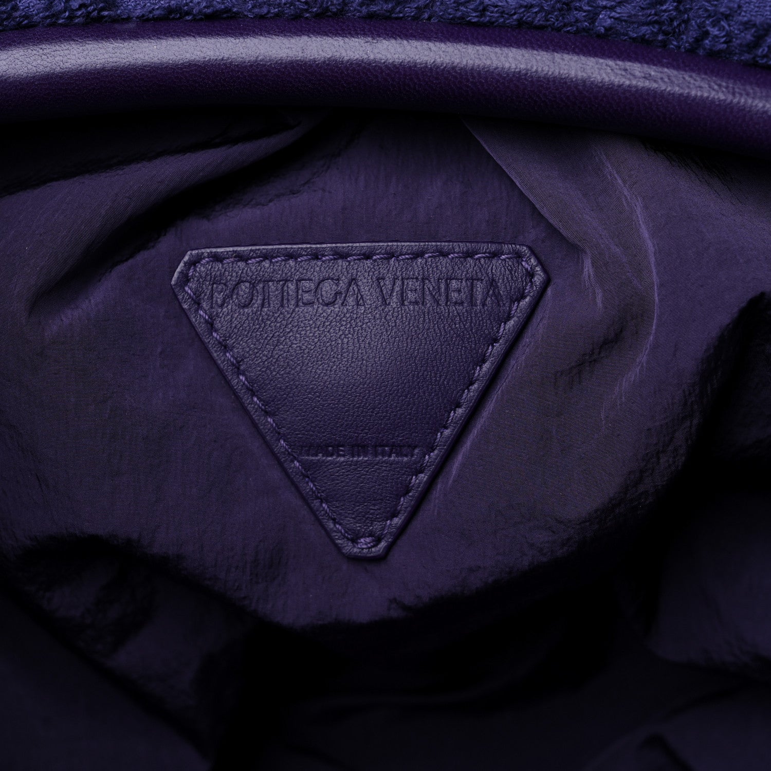 Bottega Veneta Sponge Fabric The Pouch Clutch Purple 6 of 11