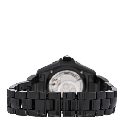 Chanel Stainless Steel Ceramic 38mm J12 Limited Edition Mademoiselle Couture Automatic Watch Black 3 of 5