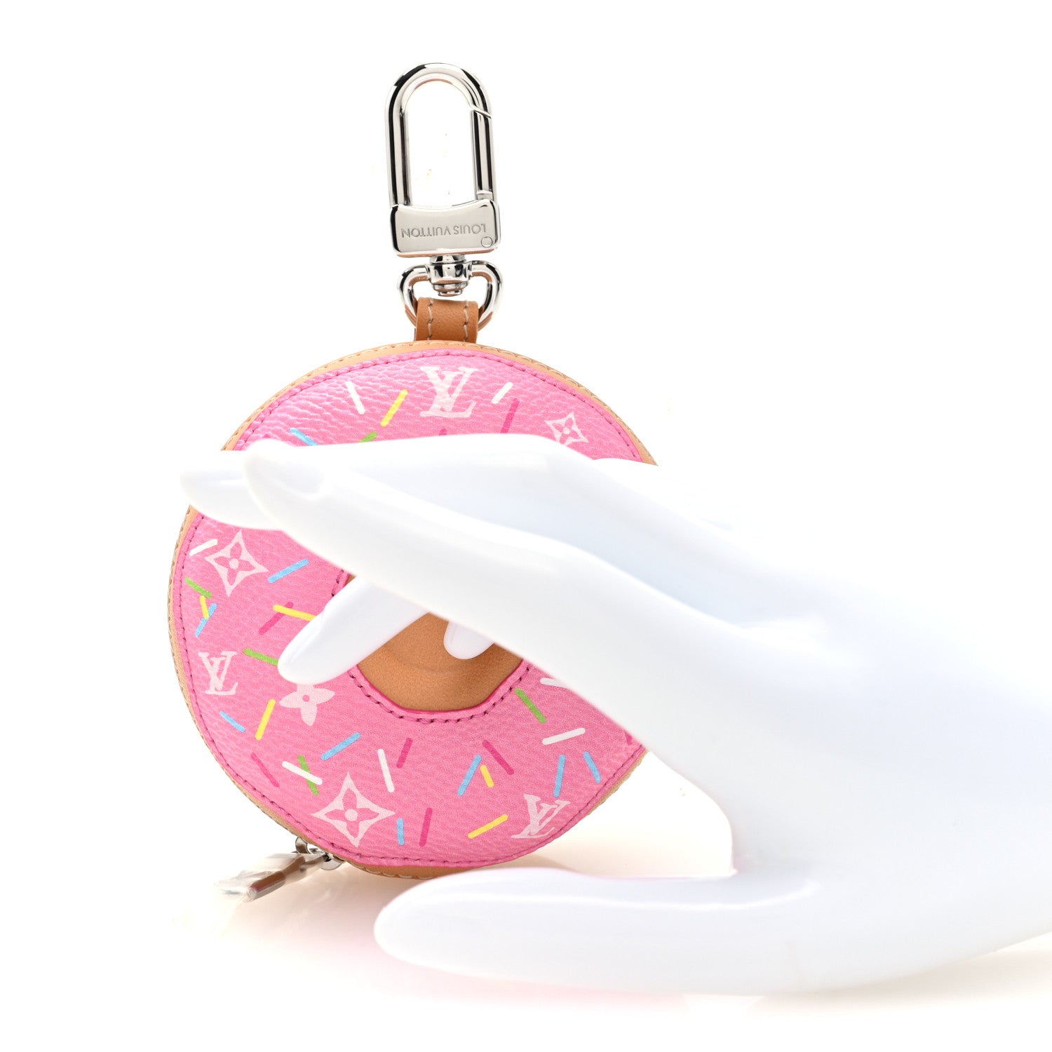 Louis Vuitton LV Donut Bag Charm Key Holder Pink 2 of 6