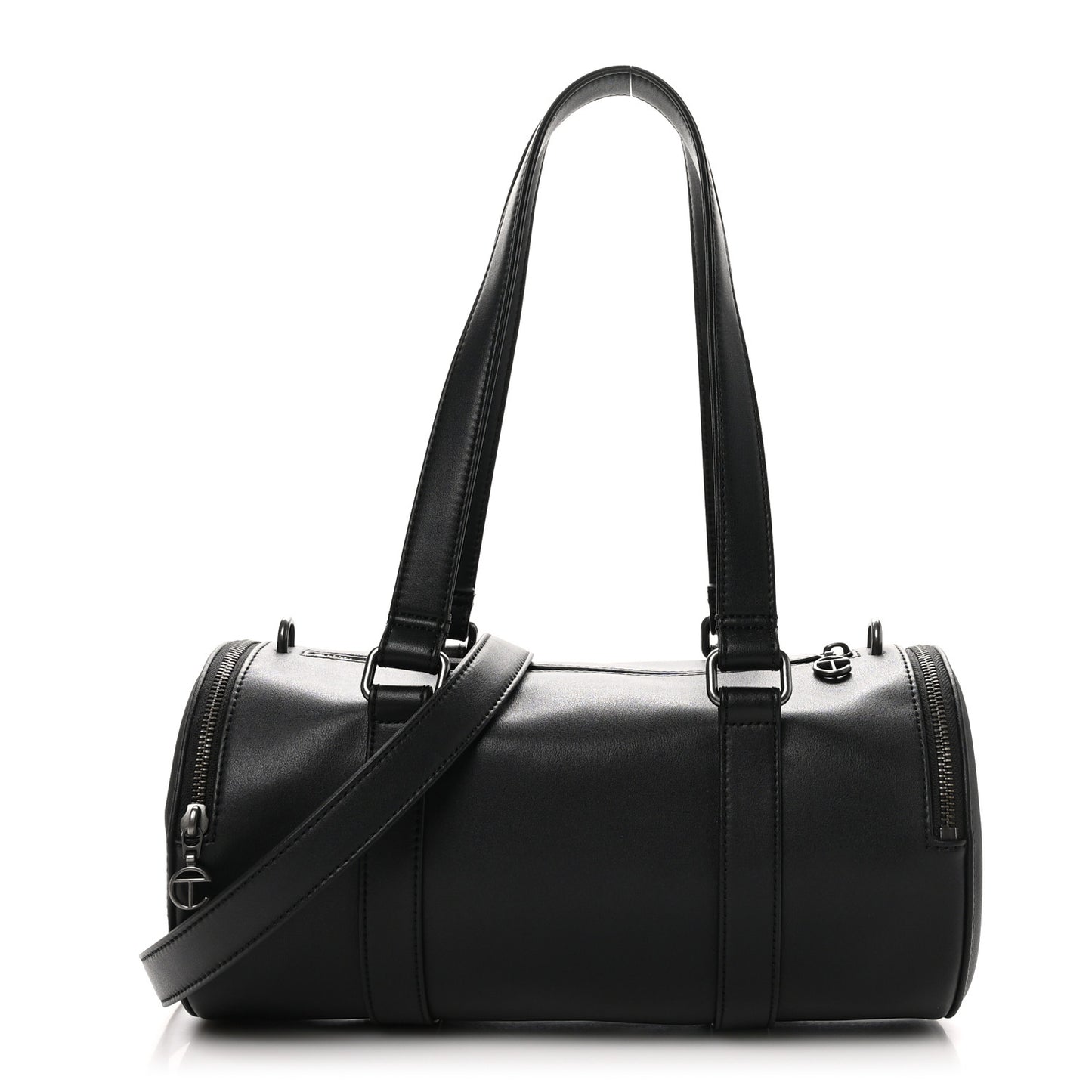 Vegan Leather Medium Duffle Black