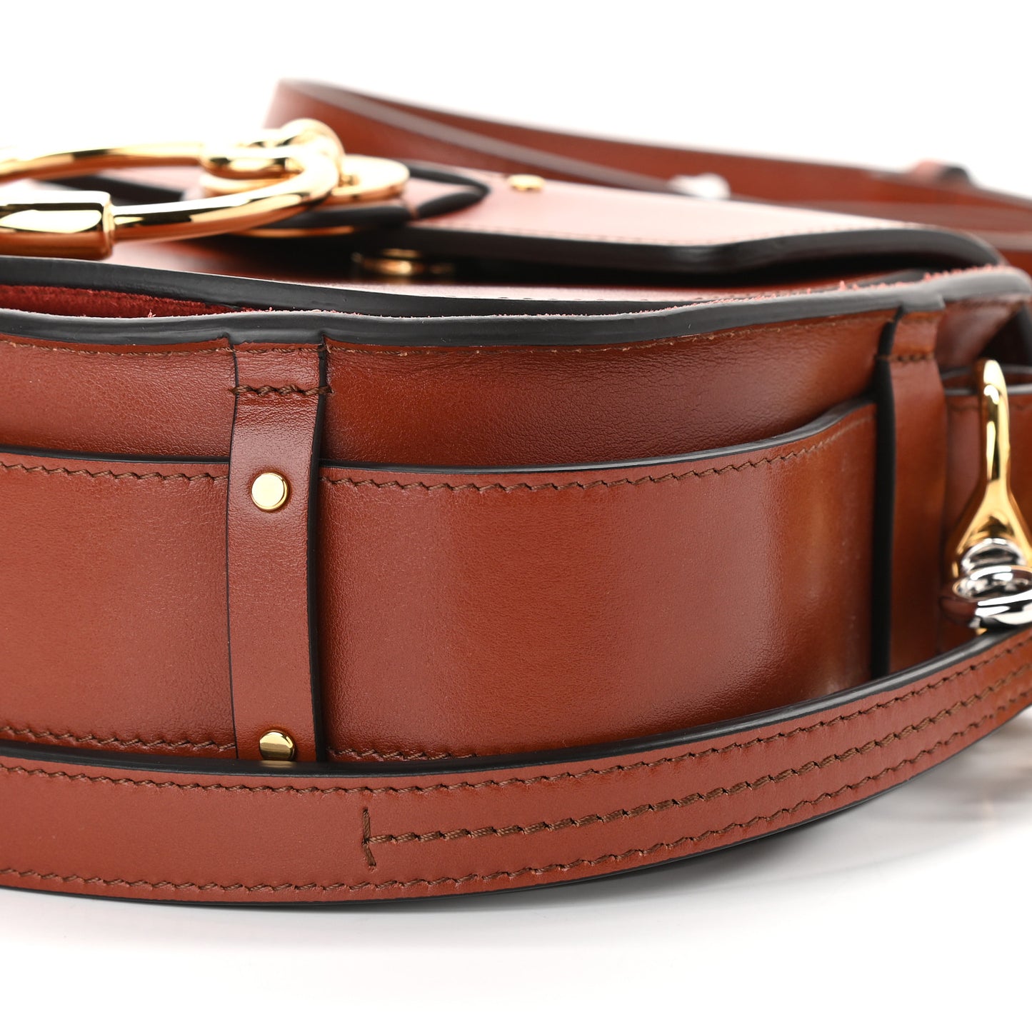 Calfskin Small Tess Bag Sepia Brown