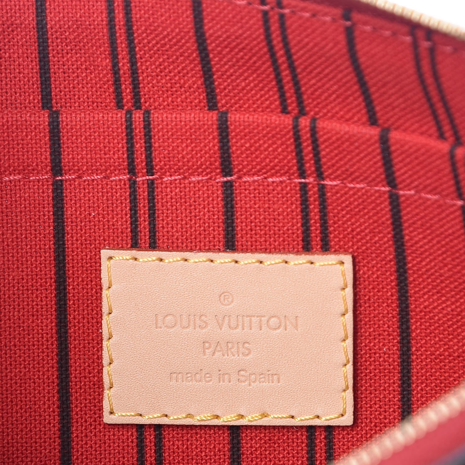 Louis Vuitton Monogram Neverfull MM GM Pochette Cherry 6 of 9
