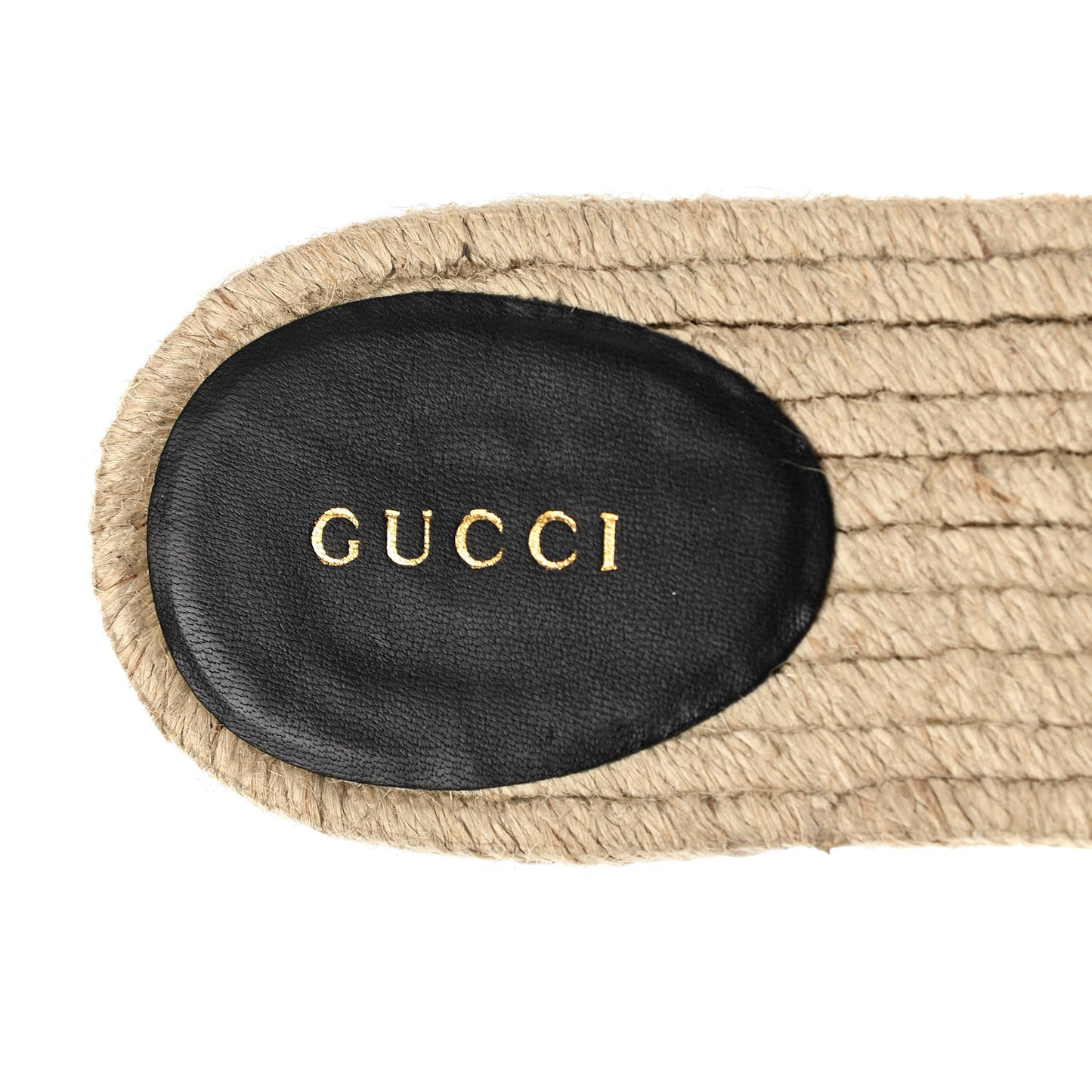 Nappa Matelasse GG Marmont Espadrille Slide Sandals 40 Black