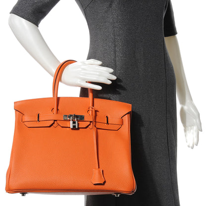 Hermes Togo Birkin 35 Orange 2 of 9