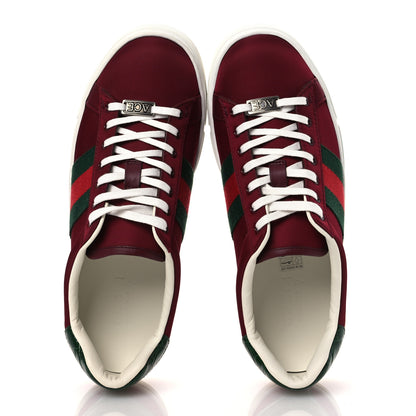 Gucci Econyl Nylon Diva Crocodile Web Mens Ace Sneakers 7.5 Rosso Ancora Vert 2 of 12