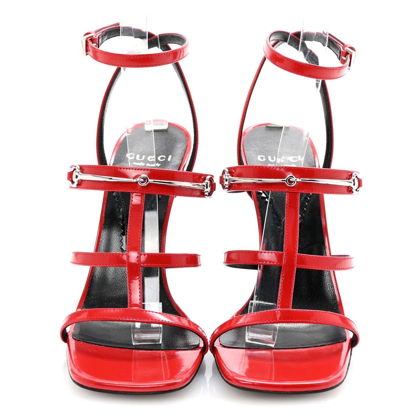 Nappa Regent Strappy Horsebit Sandals 38 Maple Red